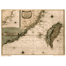 海報/ 1660年間廣東福建兩省沿海及福爾摩沙島航海圖 (A3)