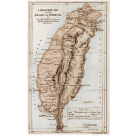 古地圖海報/ 1882年A MISSIONARY MAP OF THE ISLAND OF FORMOSA (A3)
