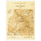古地圖海報/ 1884年法軍侵台時期LE SECTEUR SUD LE FORT TAMSUI (A3)
