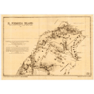 古地圖海報/ 1870年N. FORMOSA ISLAND淡水廳及噶瑪蘭廳 (A3)