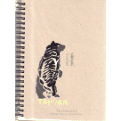臺灣象形/ 雙線圈方格紙筆記本-臺灣黑熊 (勇氣)