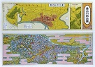 古地圖海報/ 1922年臺北市新地圖+臺北市鳥瞰圖 (A3)