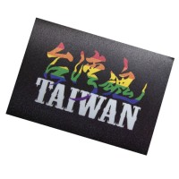 布貼紙--彩虹台灣魂--黑底