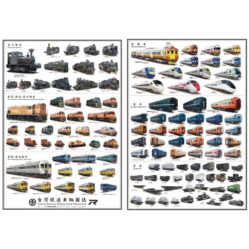 台灣鐵道車輛圖誌〈雙海報版〉