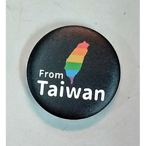 別針/ from Taiwan (彩虹黑)