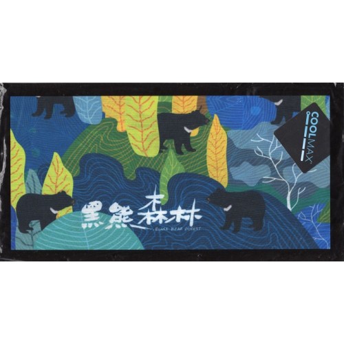 黑熊森林-COOLMAX吸濕快乾頭巾-熊愛繽紛森林
