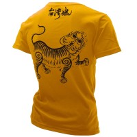 台灣魂【建國黃虎印紋】T恤--黃