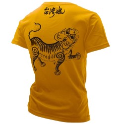 台灣魂【建國黃虎印紋】T恤--黃